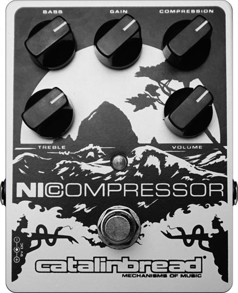 Compressor, sustain & noise gate effect pedal Catalinbread Nicompressor - Soft Pearl