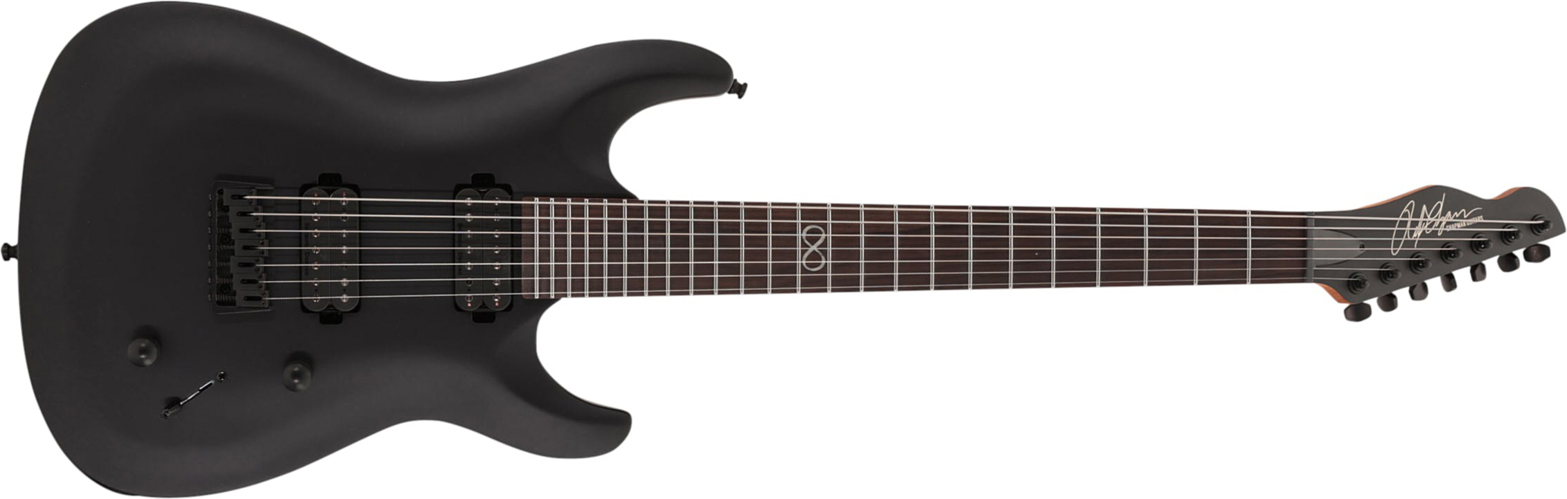 Chapman Guitars Ml1-7 Modern Pro 7c 2h Seymour Duncan  Ht Eb - Cyber Black - 7 string electric guitar - Main picture