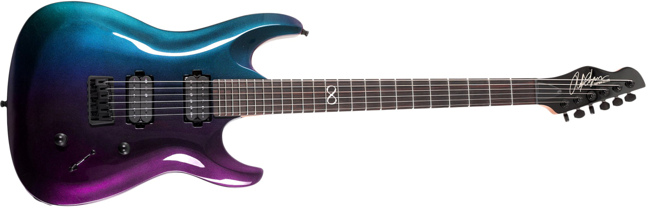 Chapman Guitars Ml1 Modern Pro 2h Seymour Duncan  Ht Eb - Morpheus Purple Flip - Str shape electric guitar - Main picture