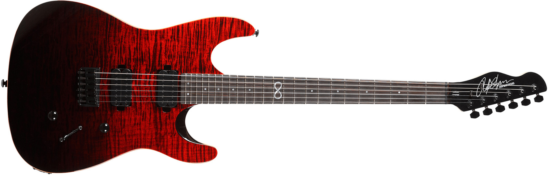 Chapman Guitars Ml1 Modern Standard V2 Hh Ht Eb - Black Blood - Double cut electric guitar - Main picture