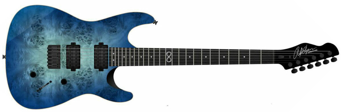 Chapman Guitars Ml1 Modern Standard V2 Ltd Hh Seymour Duncan Ht Eb - Rainstorm - Str shape electric guitar - Main picture