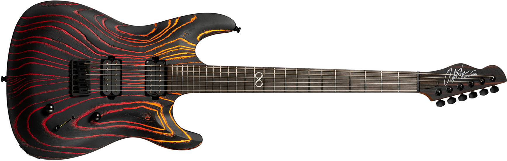 Chapman Guitars Ml1 Pro Modern Pro Hh Seymour Duncan Ht Eb - Black Sun - Str shape electric guitar - Main picture
