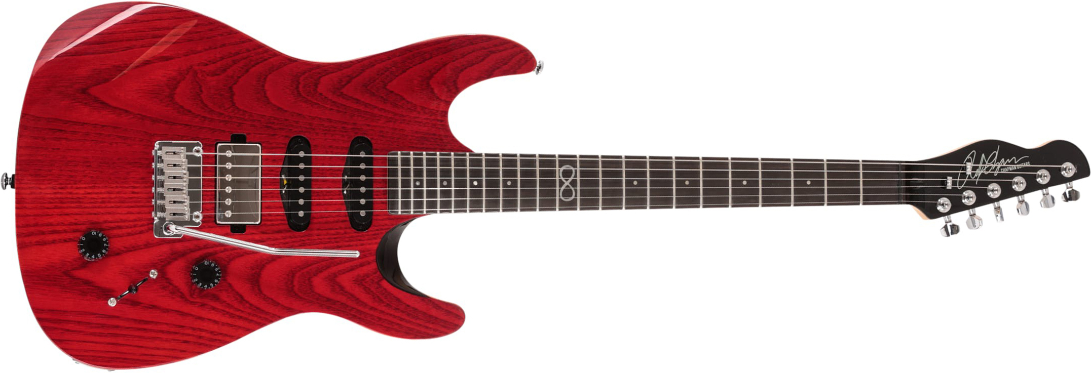 Chapman Guitars Ml1x Hss Trem Eb - Trans Deep Red - Str shape electric guitar - Main picture