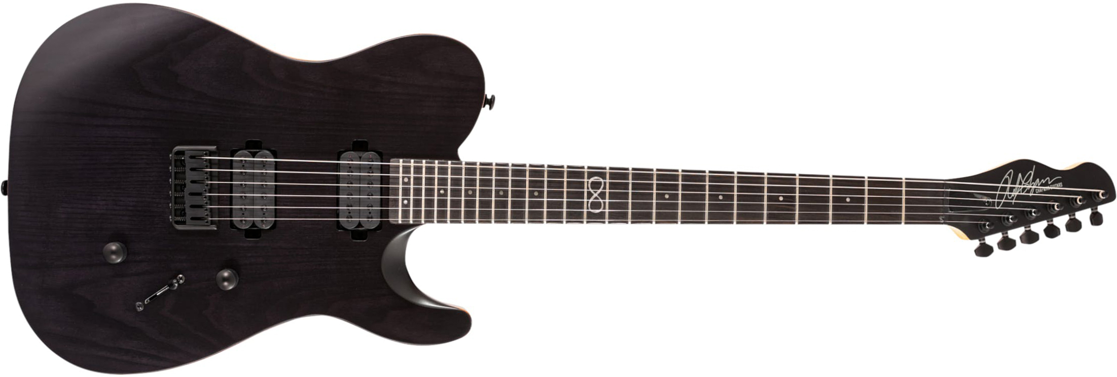 Chapman Guitars Ml3 Modern 2022 Standard 2h Ht Eb - Slate Black Satin - Tel shape electric guitar - Main picture