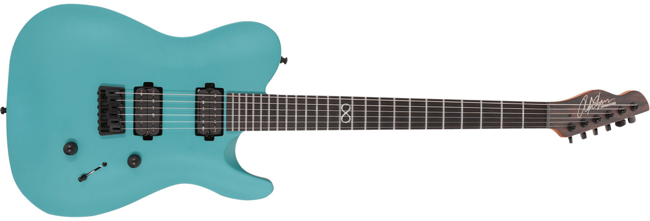 Chapman Guitars Ml3 Modern Pro 2h Seymour Duncan  Ht Eb - Liquid Teal Metallic Satin - Tel shape electric guitar - Main picture