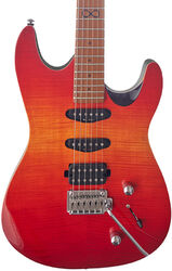 Str shape electric guitar Chapman guitars Standard ML1 Hybrid - Cali sunset red