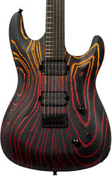 Str shape electric guitar Chapman guitars Pro ML1 Pro Modern - Black sun