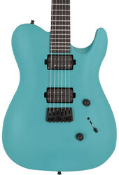 Tel shape electric guitar Chapman guitars Pro ML3 Modern - Liquid teal metallic satin