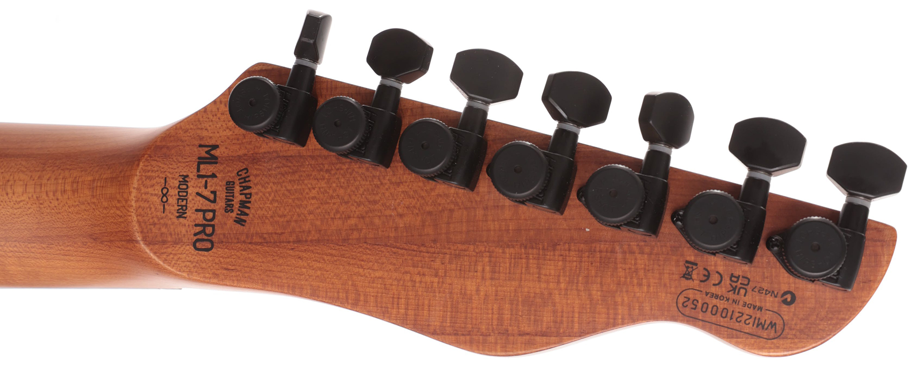 Chapman Guitars Ml1-7 Modern Pro 7c 2h Seymour Duncan  Ht Eb - Cyber Black - 7 string electric guitar - Variation 4