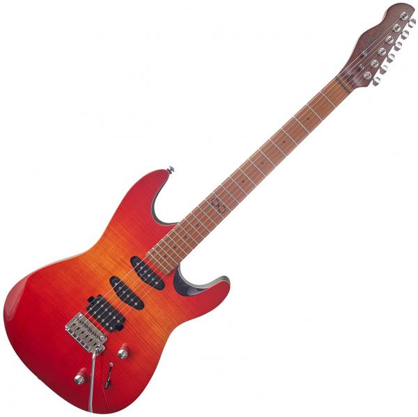 Solid body electric guitar Chapman guitars Standard ML1 Hybrid - Cali sunset red
