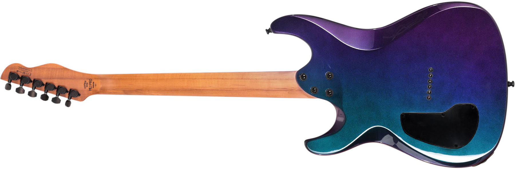 Chapman Guitars Ml1 Modern Pro 2h Seymour Duncan  Ht Eb - Morpheus Purple Flip - Str shape electric guitar - Variation 1