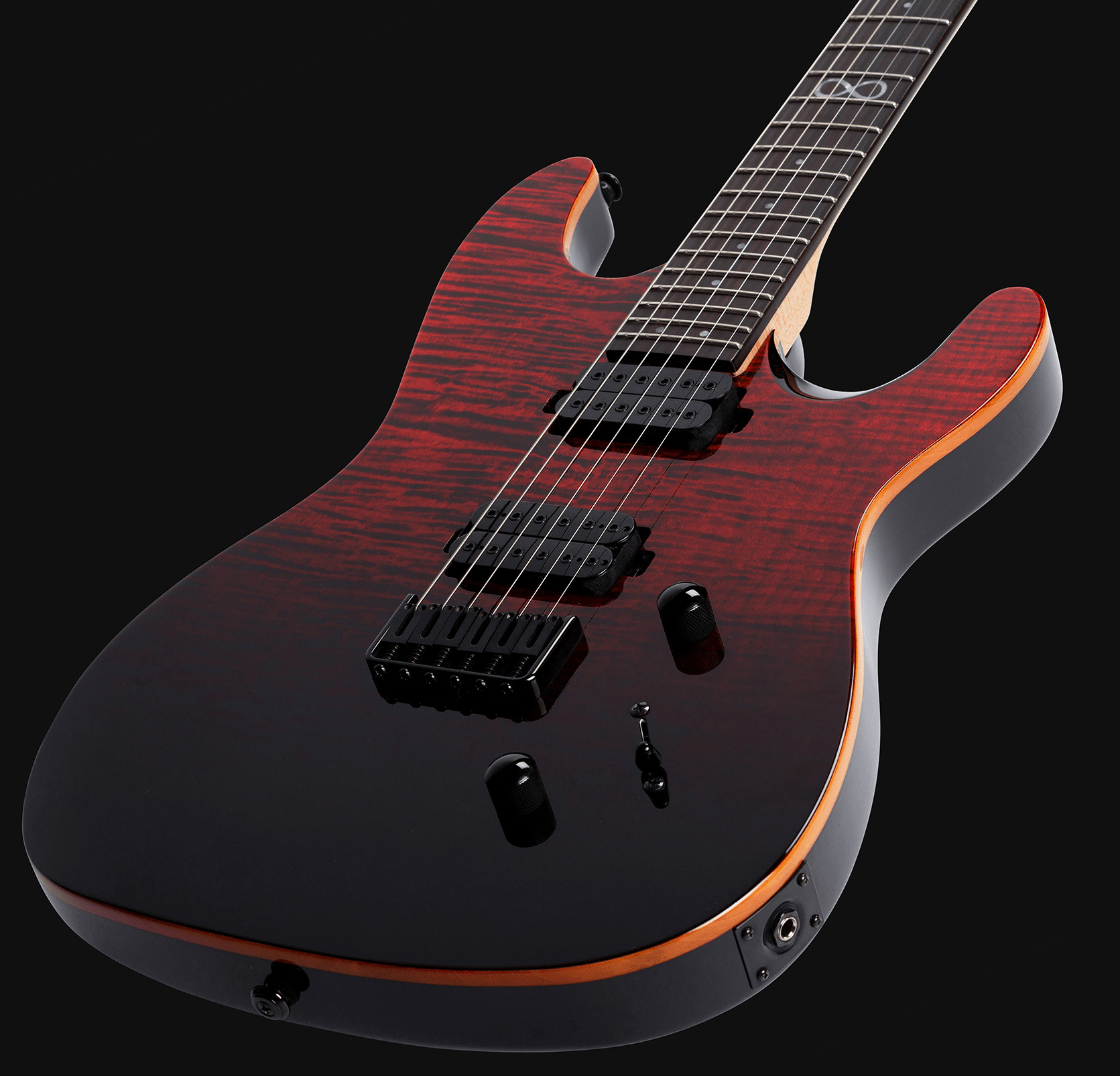 Chapman Guitars Ml1 Modern Standard V2 Hh Ht Eb - Black Blood - Double cut electric guitar - Variation 2