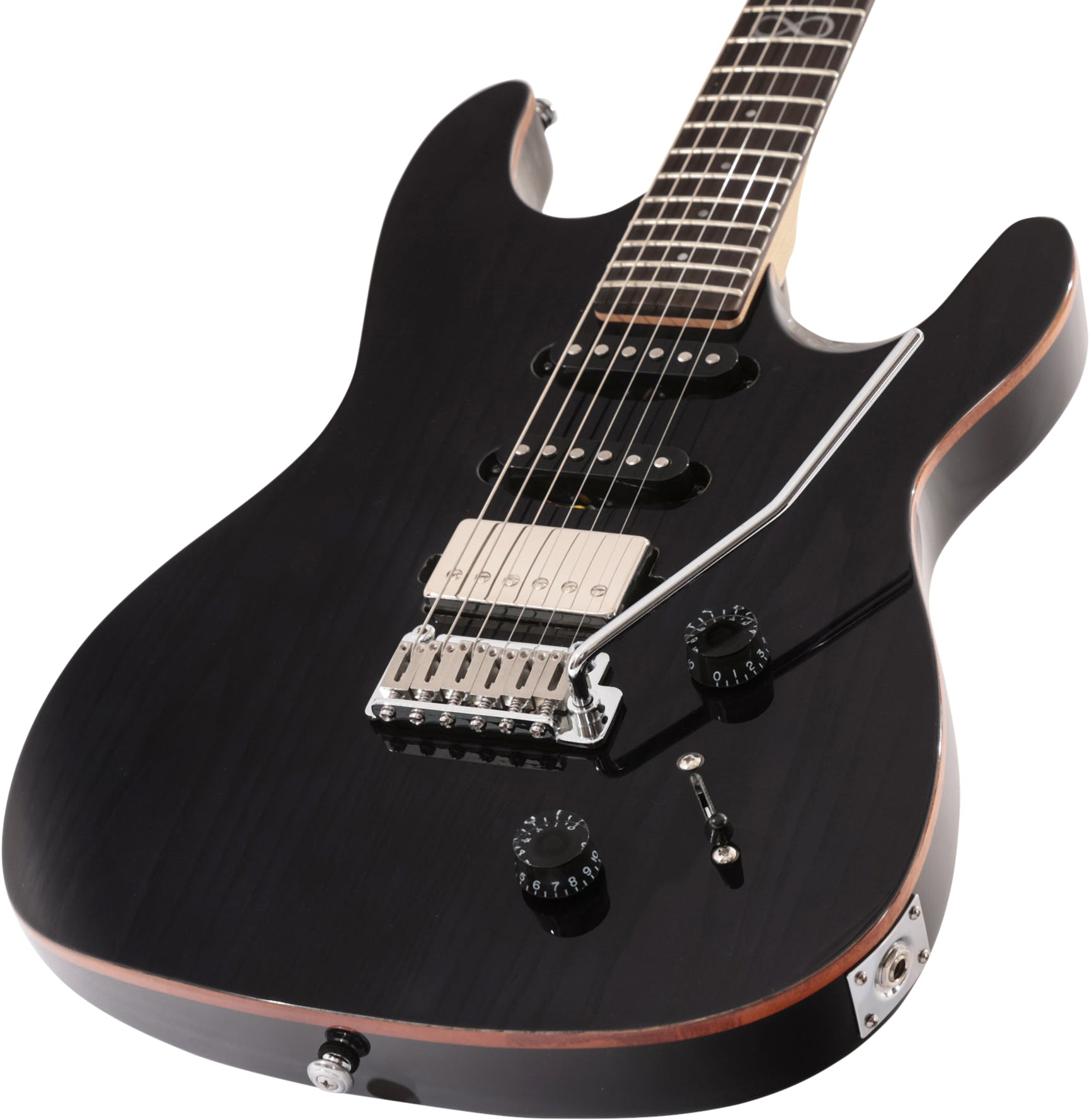 Chapman Guitars Ml1x 2022 Hss Trem Eb - Trans Black - Str shape electric guitar - Variation 3