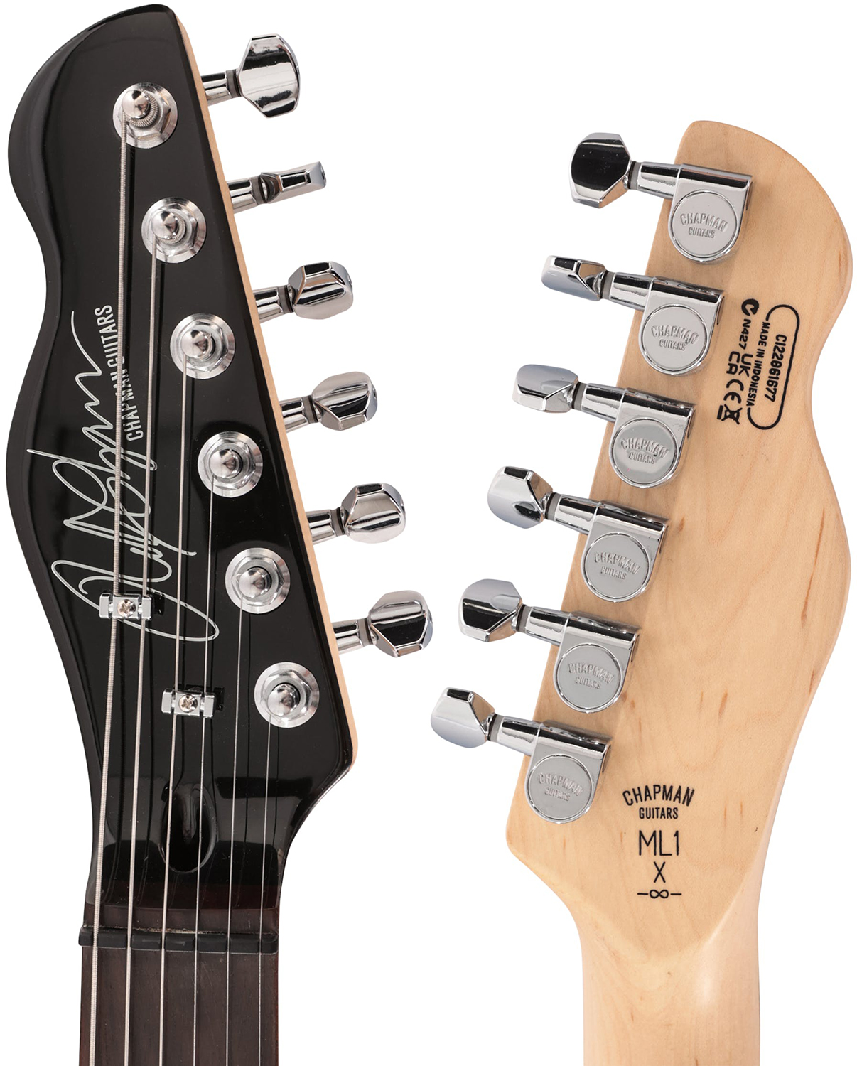 Chapman Guitars Ml1x Hss Trem Eb - Trans Deep Blue - Str shape electric guitar - Variation 4