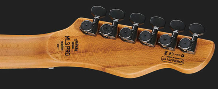Chapman Guitars Ml3 Modern Pro Hh Seymour Duncan Ht Mn - Cyber Black - Tel shape electric guitar - Variation 4