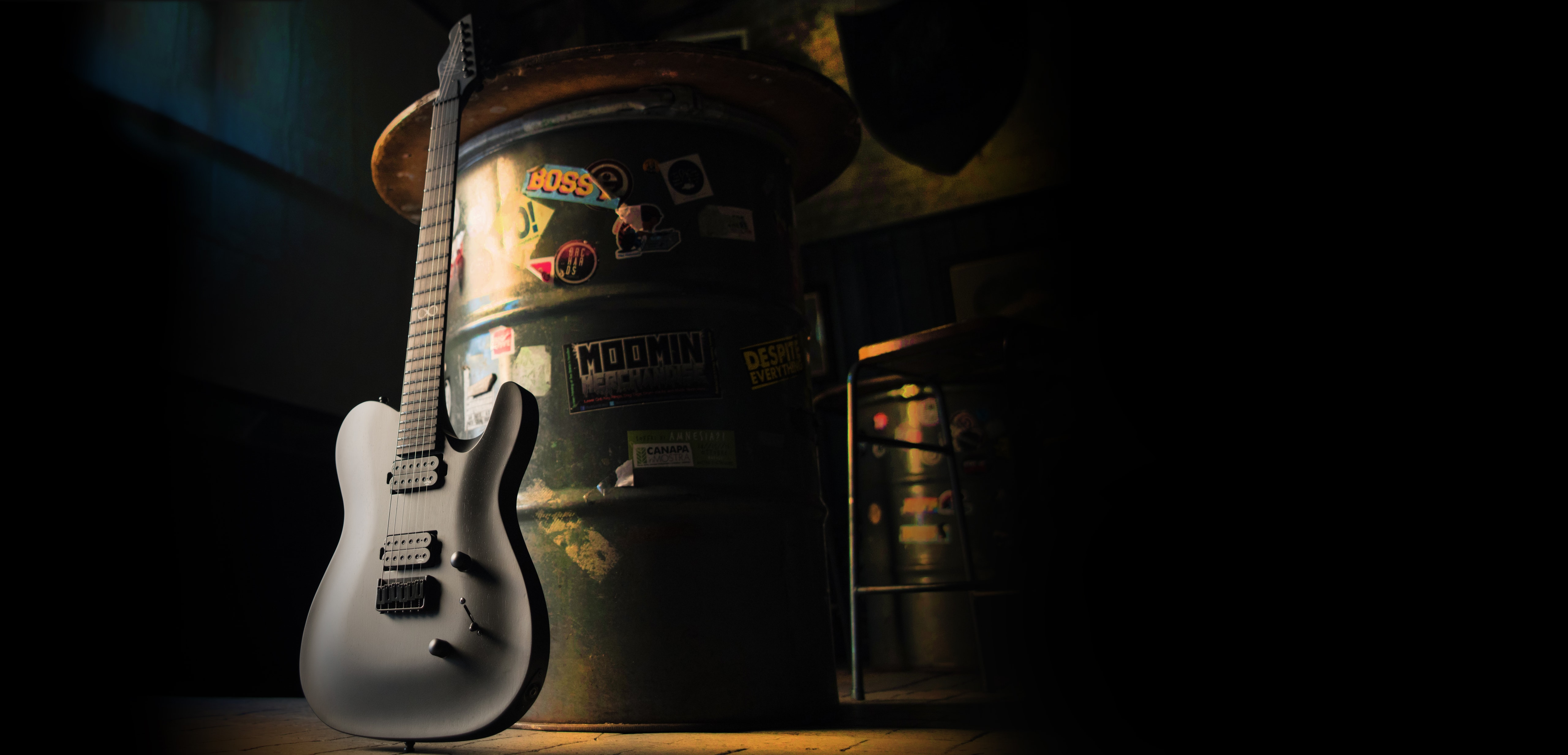 Chapman Guitars Ml3 Pro Modern V2 Hh Ht Eb - Lunar Satin - Tel shape electric guitar - Variation 4