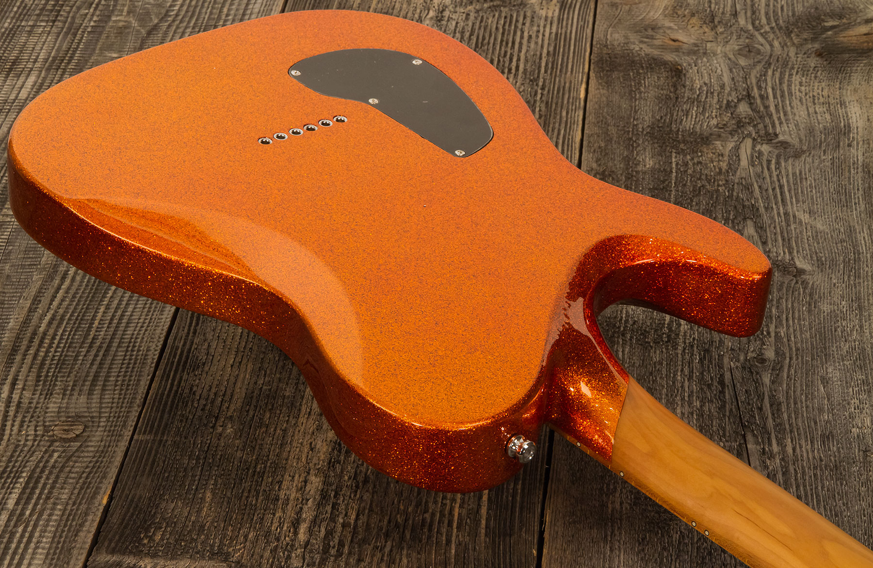 Chapman Guitars Ml3 Pro Traditional Semi-hollow 2p90 Seymour Duncan Ht Mn - Burnt Orange Sparkle - Tel shape electric guitar - Variation 2