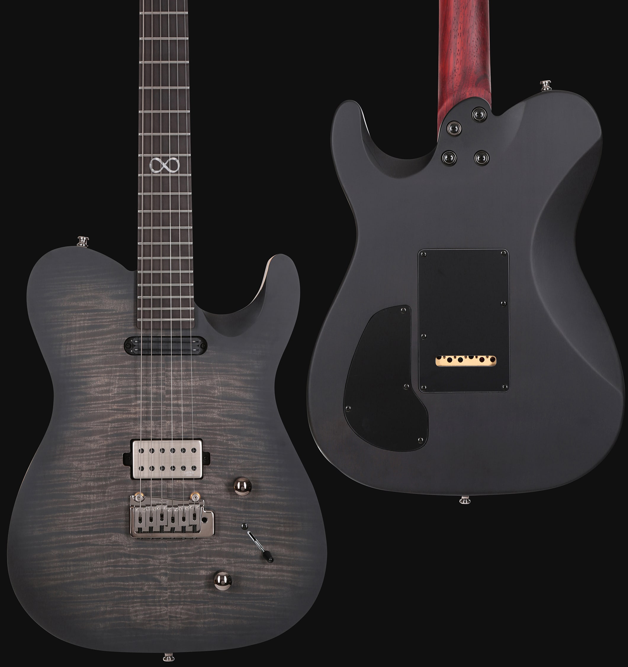 Chapman Guitars Rabea Massaad Ml3 Bea Signature Hh Trem Eb - Smoke Satin - Tel shape electric guitar - Variation 2