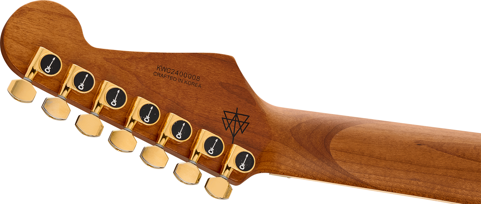 Charvel Angel Vivaldi Dinky Dk24-7 Nova Signature 7c 2h Dimarzio Fr Mn - Natural - Signature electric guitar - Variation 3