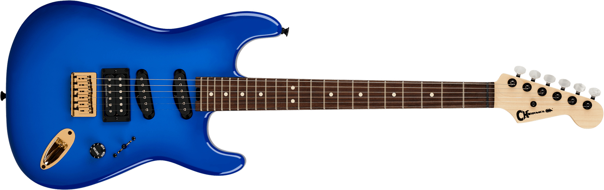 Charvel Jake E Lee San Dimas Style 1 Pro Mod Mex Signature Hss Ht Rw - Blue Burst - Signature electric guitar - Main picture