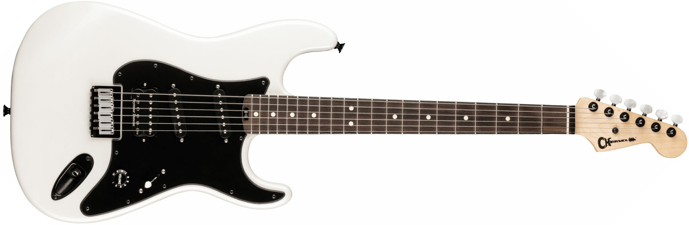 Charvel Jake E Lee So-cal Style 1 Hss Ht Rw Pro-mod Signature Hss S.duncan/dimarzio - Pearl White - Str shape electric guitar - Main picture