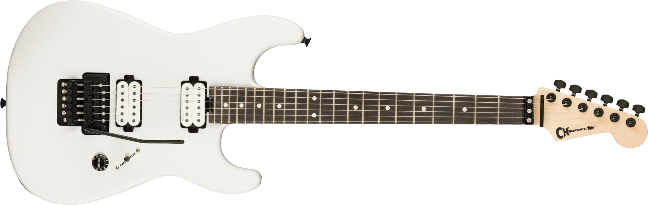 Charvel Jim Root San Dimas Style 1 Hh Fr E Pro-mod Signature 2h Emg Eb - Satin White - Str shape electric guitar - Main picture