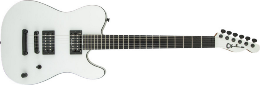 Charvel Joe Duplantier Pro-mod Style 2 Signature - Satin White - Tel shape electric guitar - Main picture