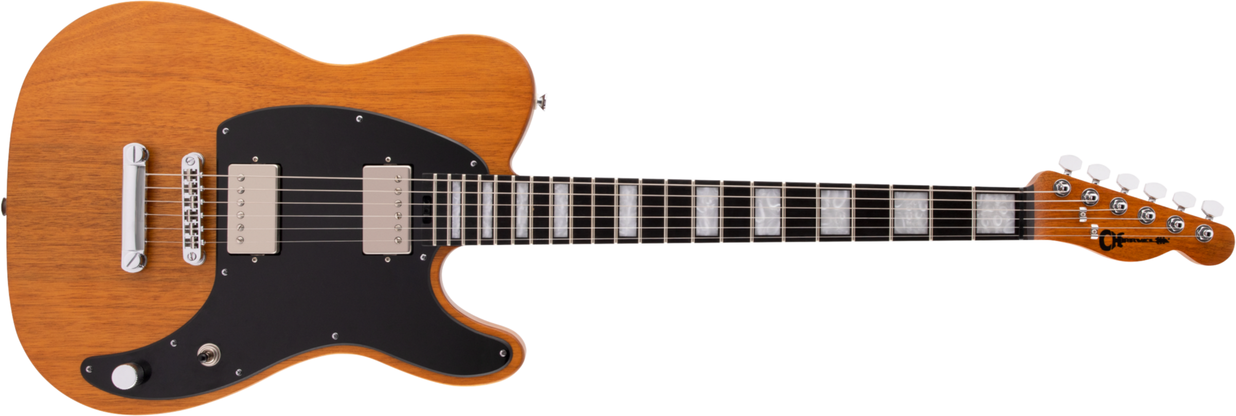 Charvel Joe Duplantier San Dimas Style 2 Hh E Mahogany Pro-mod Signature 2h Ht Eb - Natural - Tel shape electric guitar - Main picture