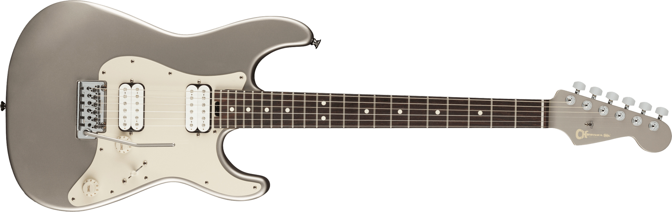 Charvel Prashant Aswani Pro-mod So-cal Pa28 Signature 2h Trem Mn - Inca Silver - Str shape electric guitar - Main picture