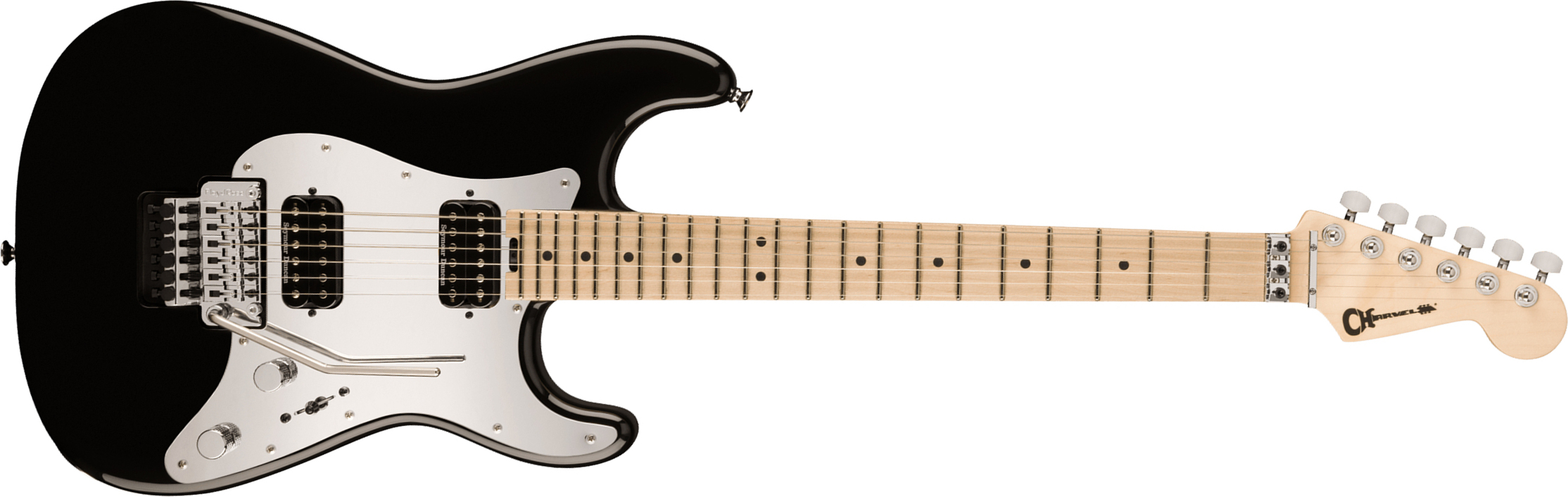 Charvel Pro-mod So-cal Style 1 Hh Fr M 2h Seymour Duncan Mn - Gloss Black - Str shape electric guitar - Main picture