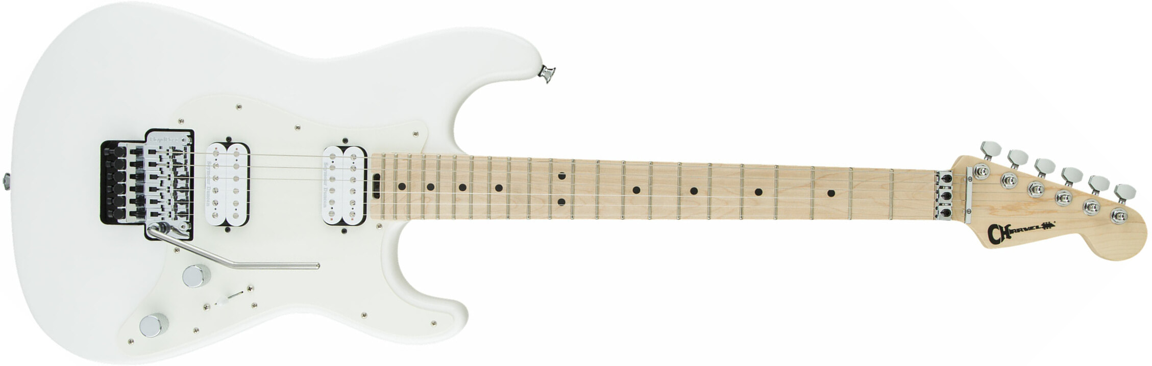 Charvel Pro-mod So Cal Style 1 Hh  Fr M Seymour Duncan Mn - Snow White - Str shape electric guitar - Main picture