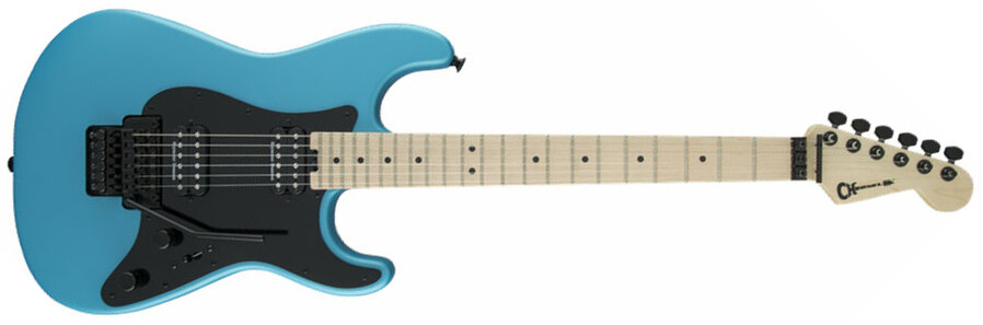 Charvel Pro-mod Style 1 So-cal Hh Seymour Duncan Fr Mn - Matte Blue Frost - Str shape electric guitar - Main picture