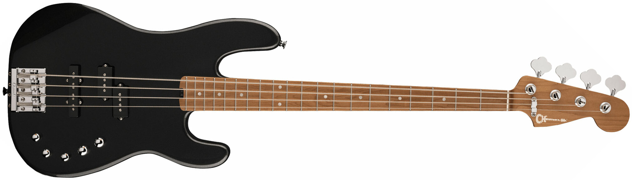 Charvel San Dimas Bass Pj Iv Pro-mod Mex 4c Active Mn - Metallic Black - Solid body electric bass - Main picture