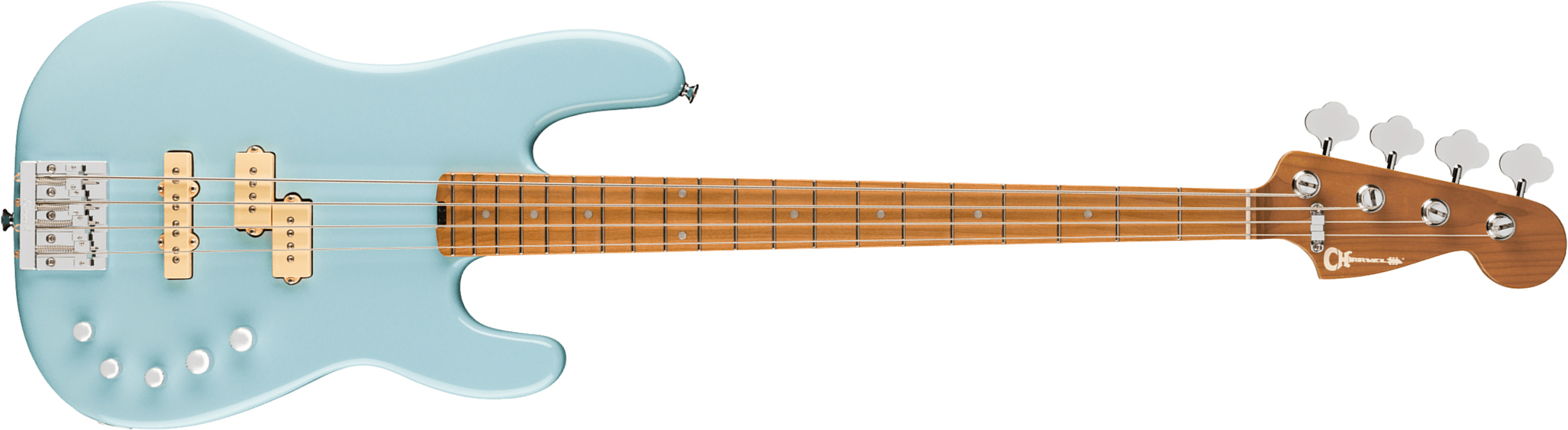 Charvel San Dimas Pj Iv Bass Pro-mod Mex Active Dimarzio Mn - Sonic Blue - Solid body electric bass - Main picture