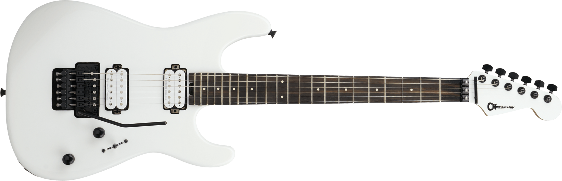 Charvel San Dimas Pro-mod Plus Style 1 Hh Fr E 2h Seymour Duncan Mn - Snow White - Str shape electric guitar - Main picture