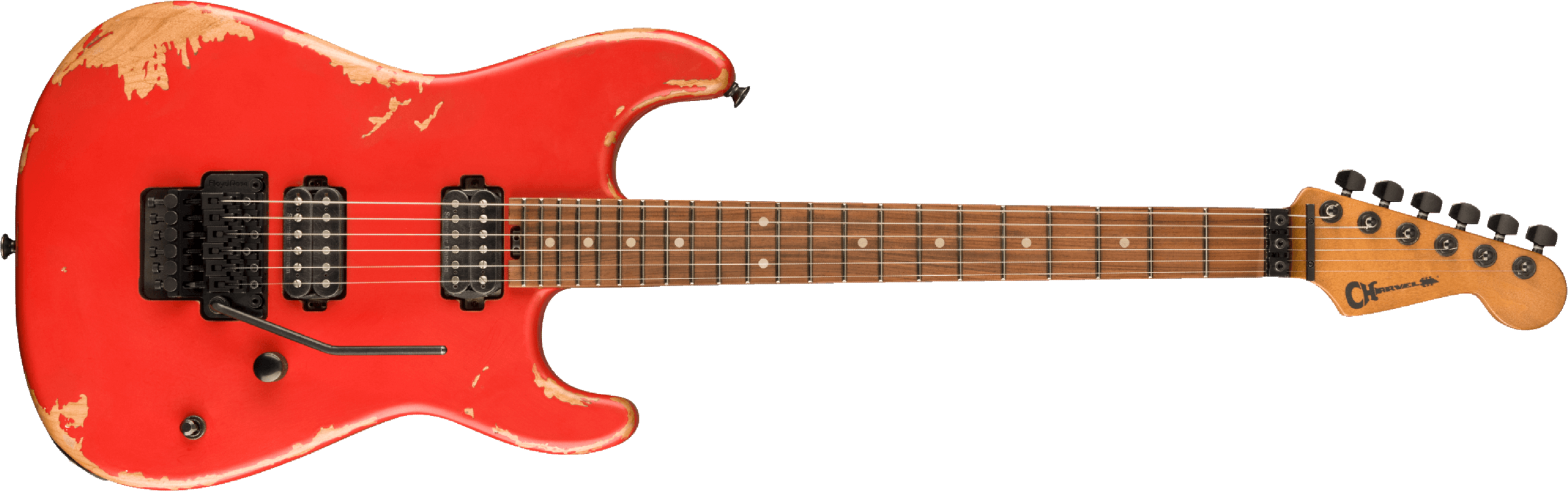 Charvel San Dimas Pro-mod Relic Style 1 Hh Fr E Pf - Weathered Orange - Str shape electric guitar - Main picture