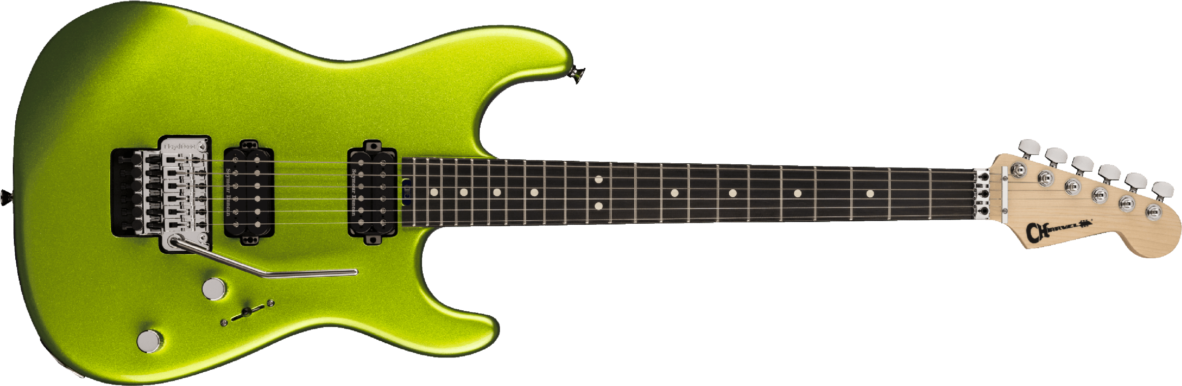 Charvel San Dimas Style 1 Hh Fr E Pro-mod Seymour Duncan Eb - Lime Green Metallic - Str shape electric guitar - Main picture