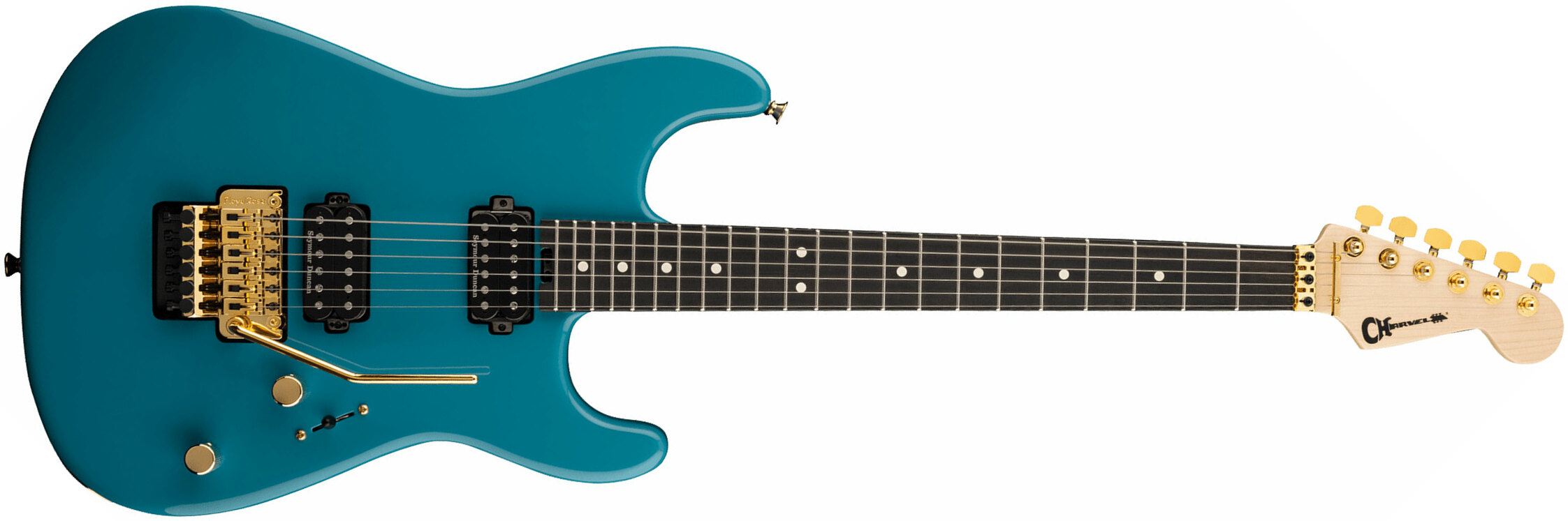 Charvel San Dimas Style 1 Hh Fr E Pro-mod Seymour Duncan Eb - Miami Blue - Str shape electric guitar - Main picture