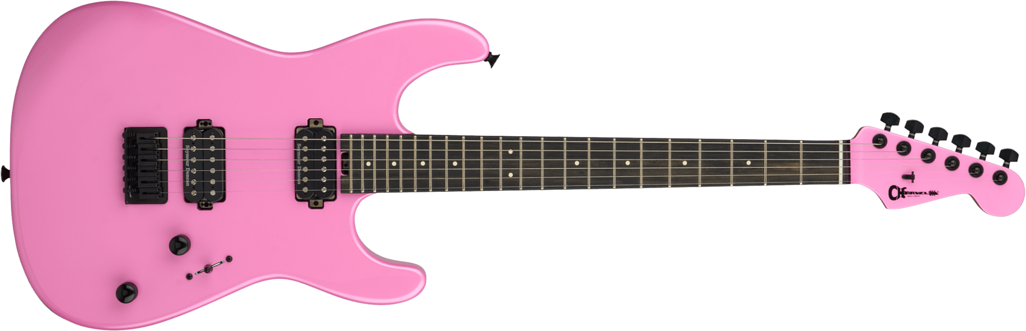 Charvel San Dimas Style 1 Hh Pro-mod Plus 2h Seymour Duncan Ht Eb - Platinum Pink - Str shape electric guitar - Main picture
