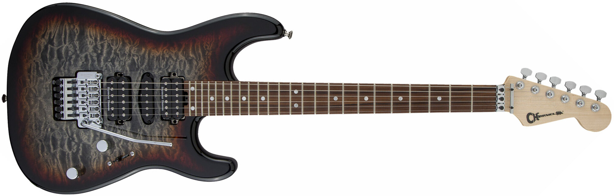 Charvel San Dimas Style 1 Hsh Qm Mj Jap Hsh Seymour Duncan Fr Pf - Midnight Glow - Str shape electric guitar - Main picture