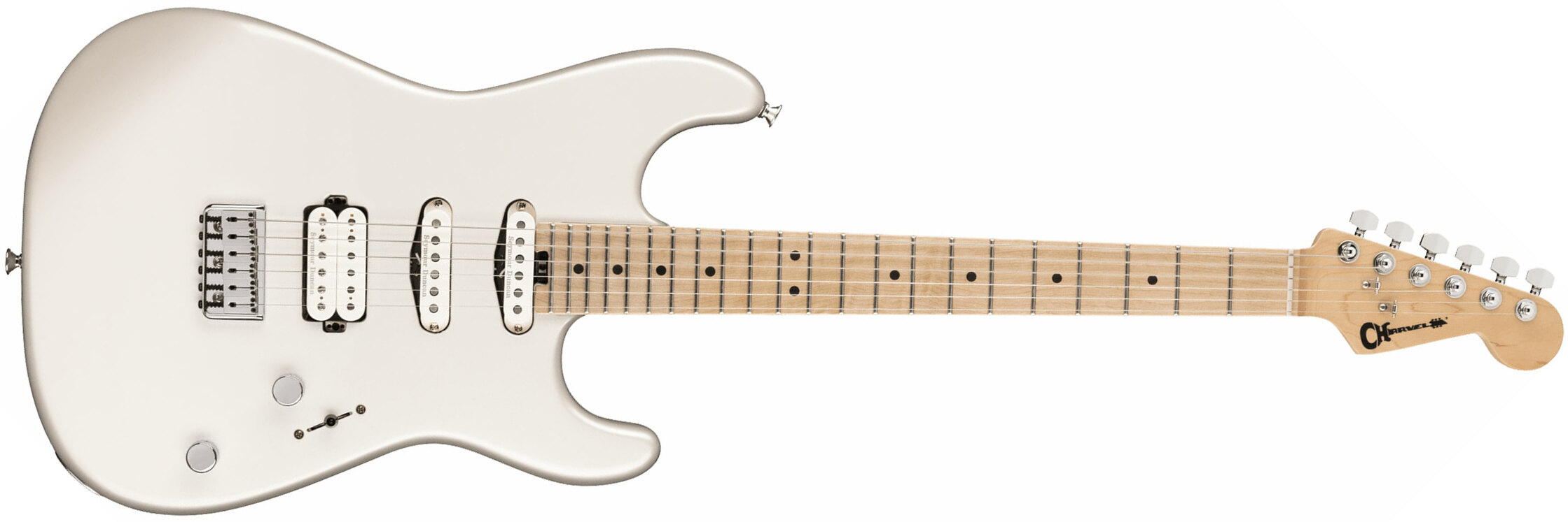 Charvel San Dimas Style 1 Hss Ht M Pro-mod Seymour Duncan Mn - Platinum Pearl - Str shape electric guitar - Main picture