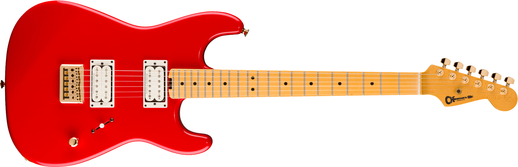 Charvel San Dimas Style 1 Sd1 Hh Ht American Neo Classic Usa 2h Seymour Duncan Ht Mn - Racing Red - Str shape electric guitar - Main picture