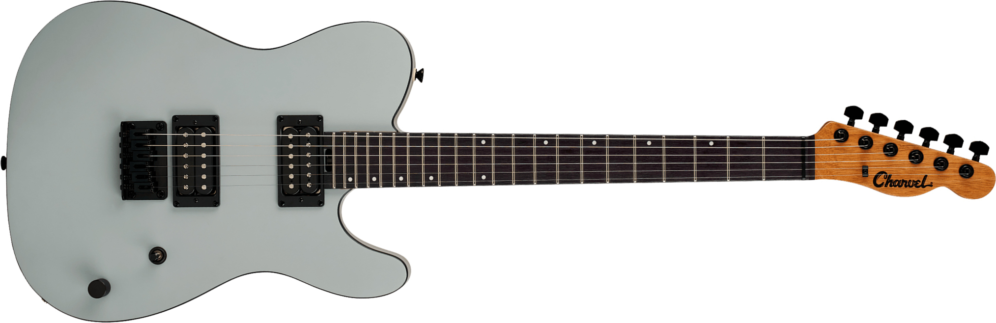 Charvel San Dimas Style 2  Sd2 Hh Ht Ind 2h Ht Ama - Satin Gray - Tel shape electric guitar - Main picture