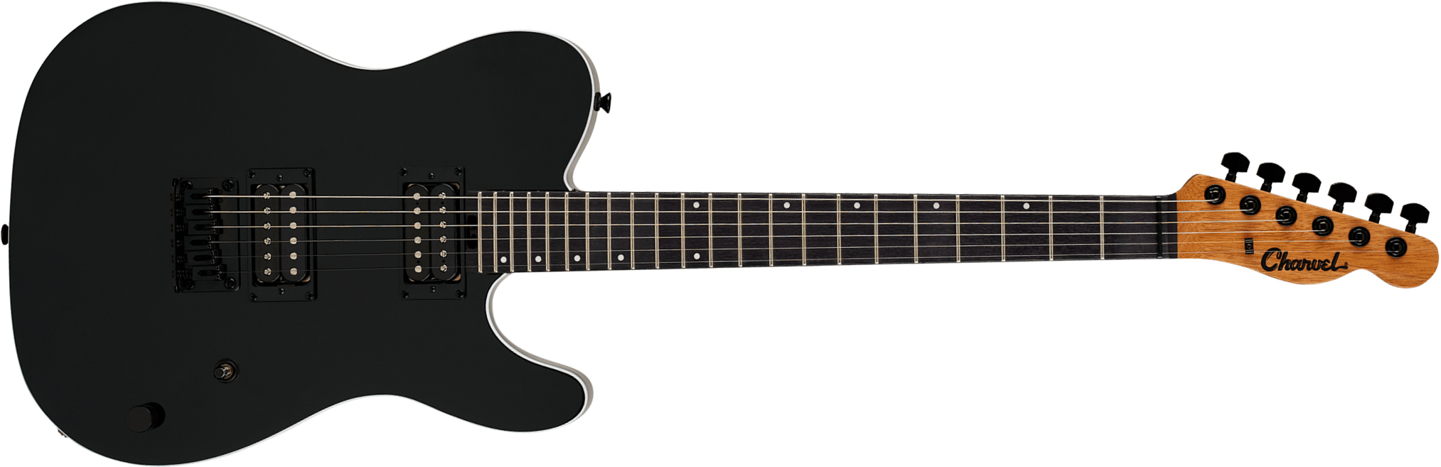 Charvel San Dimas Style 2  Sd2 Hh Ht Ind 2h Ht Ama - Gloss Black - Tel shape electric guitar - Main picture