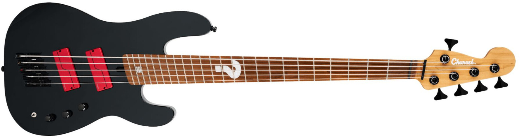 Charvel Sleep Token Iii Pro Mod San Dimas V Signature Mn - Black - Solid body electric bass - Main picture