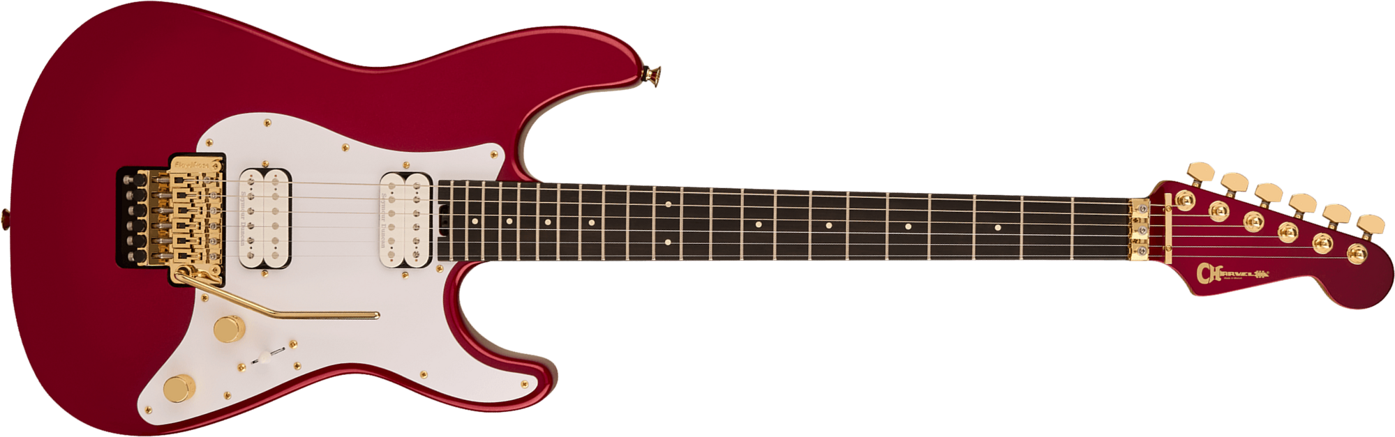 Charvel So-cal Sc1 Style 1 Hh Fr Pro-mod 2h Seymour Duncan Eb - Candy Apple Red - Str shape electric guitar - Main picture