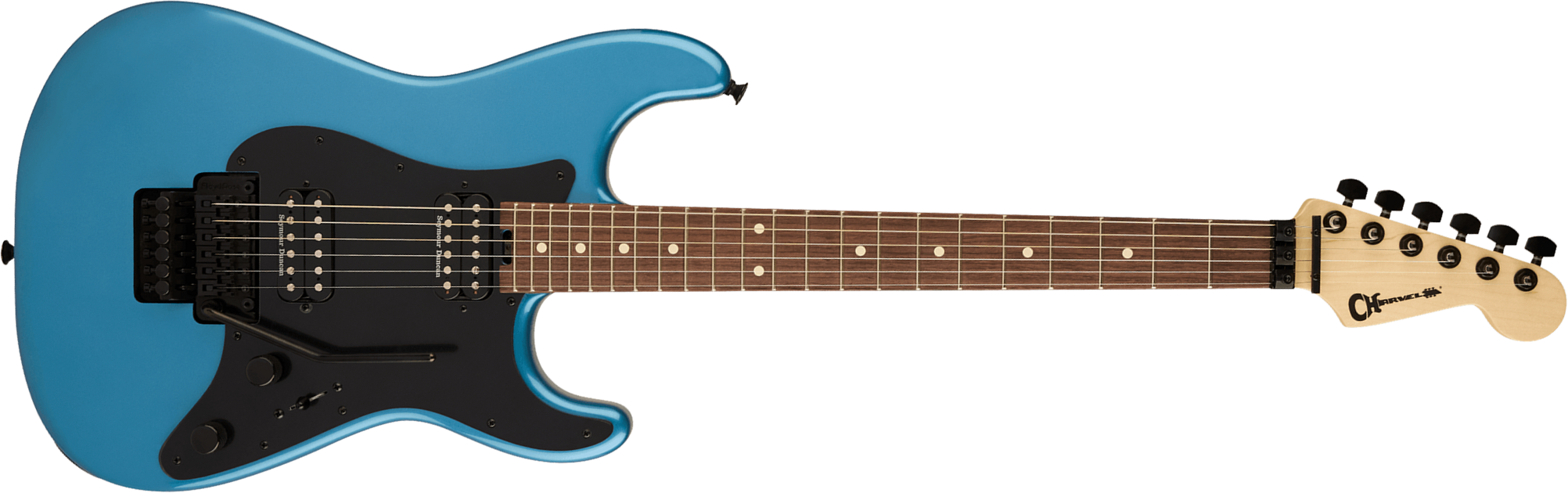 Charvel So-cal Sc1 Style 1 Hh Fr Pro-mod 2h Seymour Duncan Rw - Pelham Blue - Str shape electric guitar - Main picture