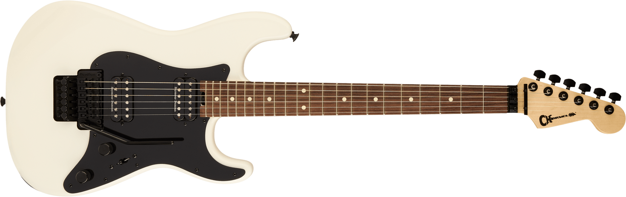 Charvel So-cal Sc1 Style 1 Hh Fr Pro-mod 2h Seymour Duncan Rw - Snow White - Str shape electric guitar - Main picture