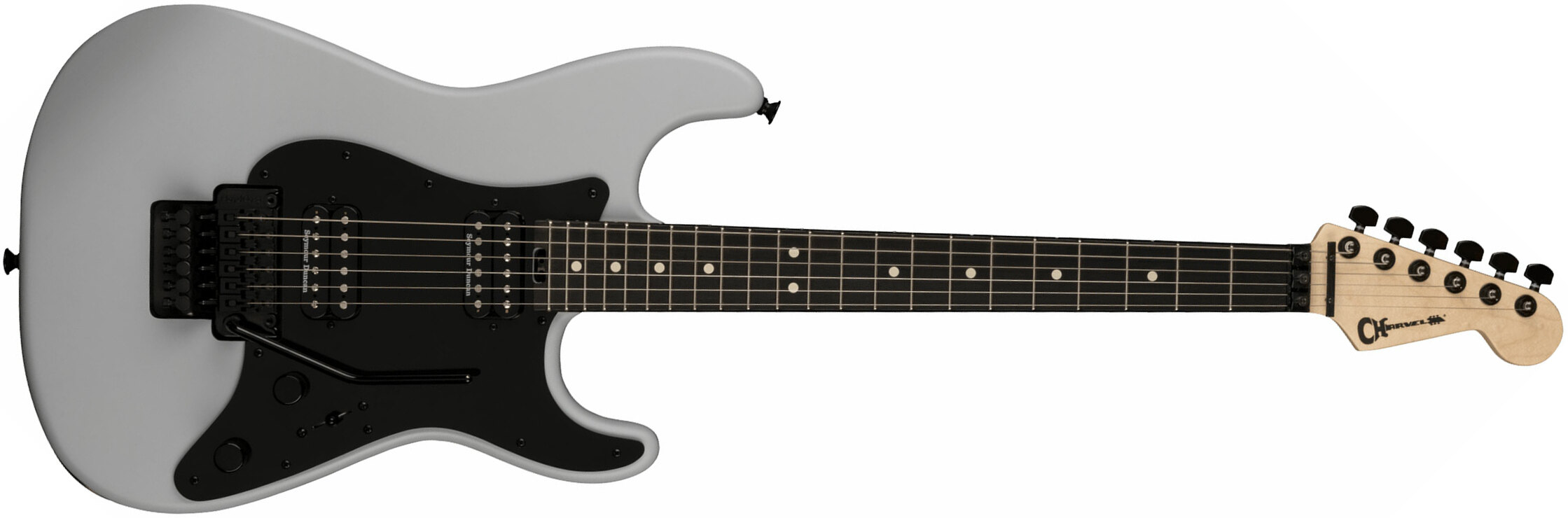 Charvel So-cal Style 1 Hh Fr E Pro-mod 2h Seymour Duncan Eb - Satin Primer Gray - Str shape electric guitar - Main picture