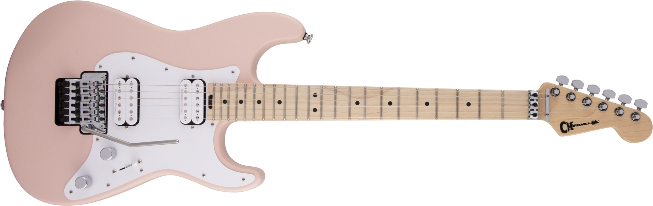 Charvel So-cal Style 1 Hh  Fr M Pro-mod 2h Seymour Duncan Mn - Satin Shell Pink - Str shape electric guitar - Main picture